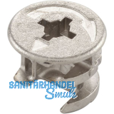 HETTICH RASTEX 15 Exzenter mit Abdeckrand, Bohr �15, Plattenst. 19