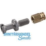 HETTICH VB 18/20/19/21 Einschraubd�bel+Messing Spreizmuffe, Spannma� 9, Bohr �5