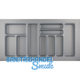 HETTICH OrgaTray 440 Besteckeinsatz T 441 - 520/Nennbreite 1000 mm Silber