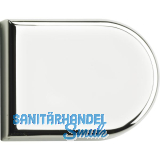 HETTICH Glast�r Zierkappe halbrund, Kunststoff hochglanz verchromt