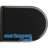 HETTICH Glast�r Zierkappe halbrund, Kunststoff schwarz