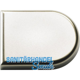 HETTICH Glast�r Zierkappe halbrund, Kunststoff matt vernickelt