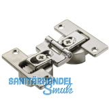 HETTICH HFT Faltt�rscharniere zum Schrauben 180�, Zinkdruckguss vernickelt