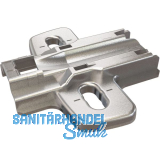 HETTICH Kreuzmontageplatte mit Langloch, Schrauben, Distanz 0 mm