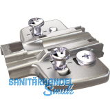 HETTICH Exzenter Kreuzmontageplatte, Systemschraube, Distanz 1,5 mm