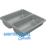 AGOFORM Einlegeschale Scoop II Kunststoff Silber