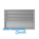 AGOFORM Besteckeinsatz Scoop II KB 800 mm Kunststoff Silber