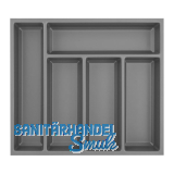 AGOFORM Besteckeinsatz Sky 400/50 Kunststoff schiefergrau