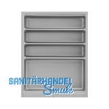 Besteckeinsatz Scoop II Set KB 450 mm Kunststoff Silber