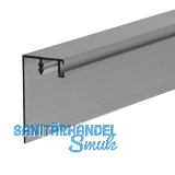 CINETTO Gegen - Griffleiste zum Einnuten, 2600 mm, Aluminium silber eloxiert