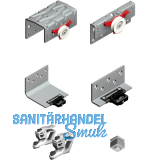 CINETTO PS48 Beschlagset mit Stopper, HS19 mm, 2 fl�gelig