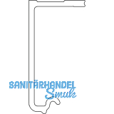 CINETTO PS06 Laufschiene ungelocht auf Ma�, Aluminium natur eloxiert