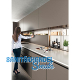 CINETTO PS70 Vertikal Schiebesystem, Beschlagset 2400 mm, Aluminium grau