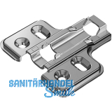 HETTICH Veosys Kreuzmontageplatte, Distanz 0mm, Edelstahl