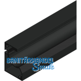 CINETTO Scala Wand-Laufschiene gelocht, L�nge 3000 mm, Aluminium schwarz