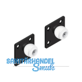 CINETTO Scala Holzschiebeleiter-Set, Stahl schwarz