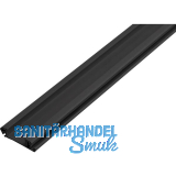 REHAU Zwischengriffleiste, Breite 25,5 mm, H 8 mm, L 2500 mm Kunststoff schwarz