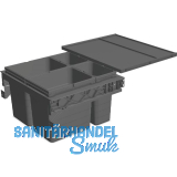 NINKA Abfalltrennsystem Set eins2sechs KB 600 mm dunkelgrau