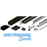 HAWA Folding Concepta III Schienen-Set 3-trg. rechts, Alu schwarz eloxiert