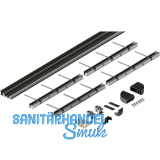 HAWA Folding Concepta III Bodenprofil-Set 4-trg., Alu eloxiert