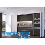 HAWA Folding Concepta 25 Beschlag rechts, H1250-1850mm, natur eloxiert L2120mm