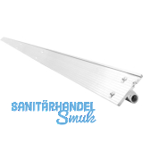 O.M.M Ausrichtbeschlag ST712 links, Aluminium, L�nge 2500 mm, 400 mm k�rzbar