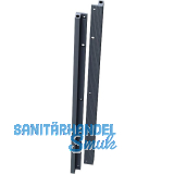 O.M.M Ausrichtbeschlag ST713, Aluminium schwarz, L�nge 2000 mm, 400 mm k�rzbar