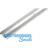 HAWA Clipo 15 H IS/MS Doppel-Laufschiene gelocht, 2500mm, Aluminium eloxiert