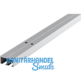 HAWA Clipo 16 GPK/GPPK/GK/GS Doppellaufschiene zum Aufschrauben 2500 mm, Alu