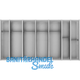 NINKA Schubkasteneinsatz-Set Cuisio KB 1000 mm MERIVOBOX Kunststoff Graphit