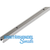 HAWA Clipo 16 H Einfach- Laufschiene gelocht, 2500 mm, Aluminium eloxiert