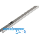 HAWA Clipo 16 H Einfach- Laufschiene mit Drehriegel, 2500 mm, Aluminium eloxiert