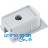 HAWA Clipo 16 H Schienenendst�ck zum Schrauben, gelocht, Kunststoff grau