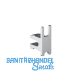 VITRIS Endplatte, Glasst�rke bis 8 mm, Kunststoff silberfarbig