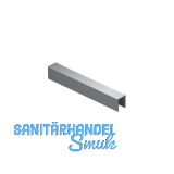 VITRIS Einbahn - F�hrungsprofil beflockt auf Ma�, Aluminium natur eloxiert