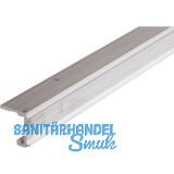 HAWA Combino 20/35 H Einfach- Laufschiene gelocht, auf Ma�, Aluminium eloxiert