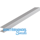 HAWA DIVIDO Rahmenstirnprofil zu Rahmenprofil vertikal auf Ma�, Alu eloxiert