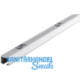 HAWA Clipo 26/36 Laufschiene mit Drehriegel, auf Ma�, Aluminium eloxiert