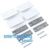 HAWA Regal C Abdeckkappen Set zu DoppeL - Laufschiene, Kunststoff grau