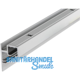 HAWA Clipo 36 Laufschiene mit Blende zum Aufschrauben, 2500 mm, Alu eloxiert