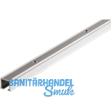 HAWA Clipo Einfach- Laufschiene gelocht, 2500 mm, Aluminium eloxiert