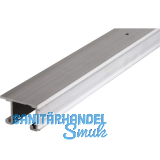 HAWA Combino 20/35 H Doppel- Laufschiene gelocht, 2500 mm, Aluminium eloxiert