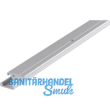 HAWA Regal A 25 H/GR Einfachlaufschiene gelocht 2500mm, Aluminium eloxiert