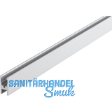 HAWA Clipo 36 GK/GKK IS Glasfixierungsprofil, 2500 mm, Aluminium eloxiert