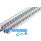 HAWA Combino/Clipo H FS Doppelf�hrungsschiene gelocht 2500 mm, Alu eloxiert