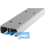 HAWA DIVIDO 100 Doppellaufschiene gelocht 2500 mm, Aluminium eloxiert