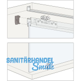 HAWA Clipo 36 G IS Beschl�gegarnitur Innenfront zum Klemmen, 1 t�rig