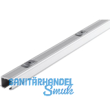 HAWA Clipo 26/36 Laufschiene mit Drehriegel, 2500 mm, Aluminium eloxiert