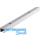 HAWA Clipo 26/36 Laufschiene gelocht zum Aufschrauben, 2500 mm, Alu eloxiert