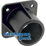 Montageh�lse ROLLING STAR zu Kugelrolle � 52 mm, H�he 40 mm, Kunststoff schwarz